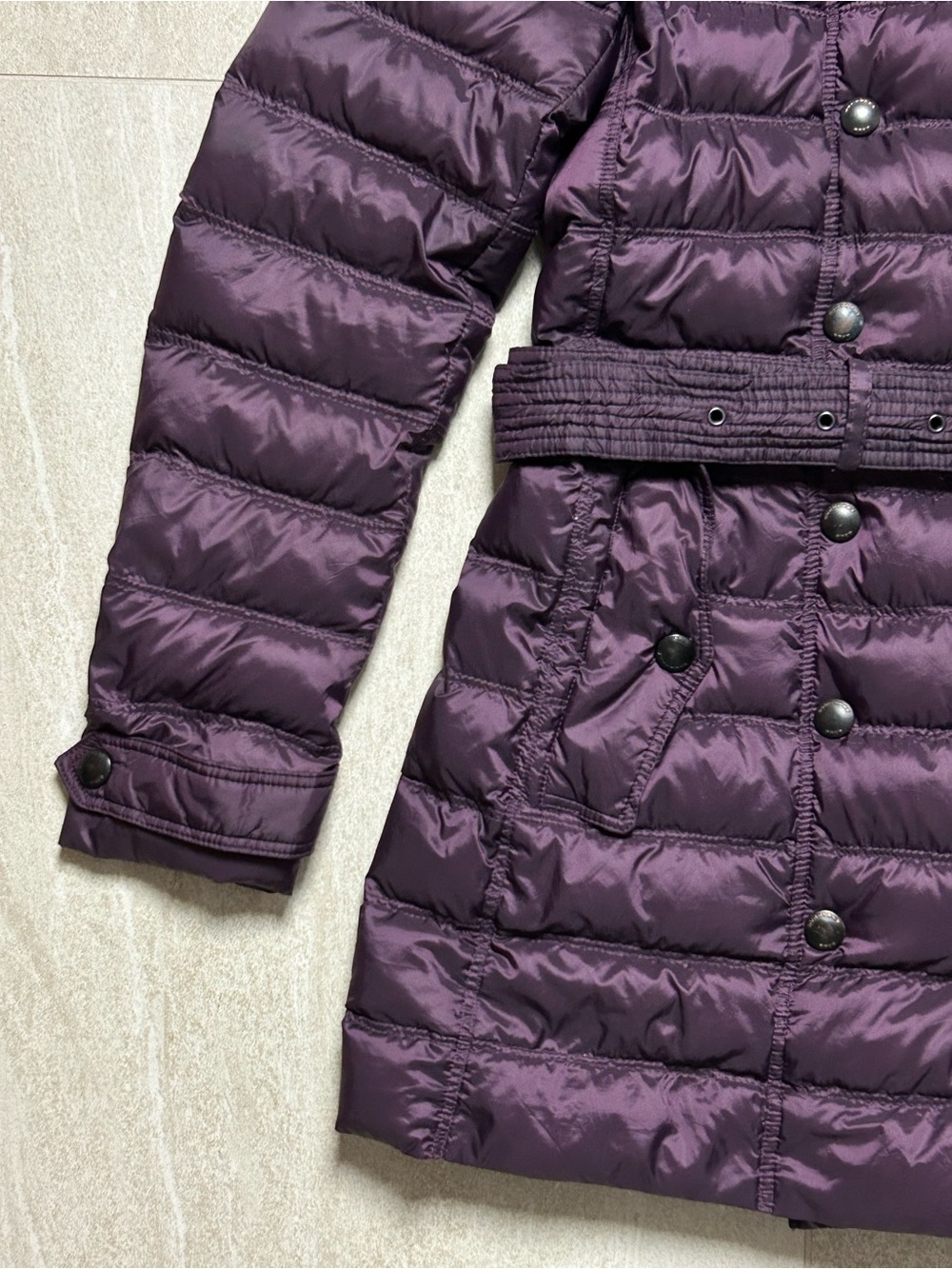 BURBERRY BRIT DOUBLE BREASTED DOWN PUFFER COAT SIZE MEDIUM - Picture 5 of 16